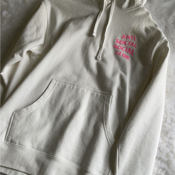 ANTI SOCIAL SOCIAL CLUB GLITTERY PINK HOODIE !! - Picture 2 of 4